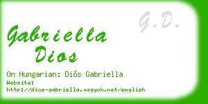 gabriella dios business card