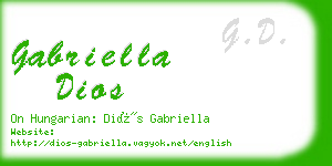 gabriella dios business card
